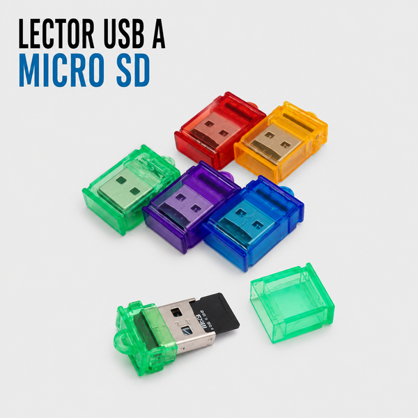 Lector USB para Tarjetas Micro SD