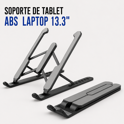 Soporte Plegable de ABS para Tablet y Laptop hasta 13.3"