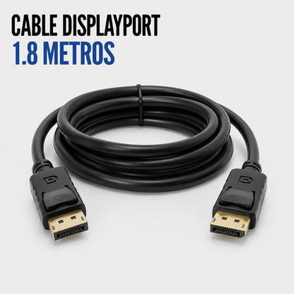 Cable DisplayPort 1.8 Metros