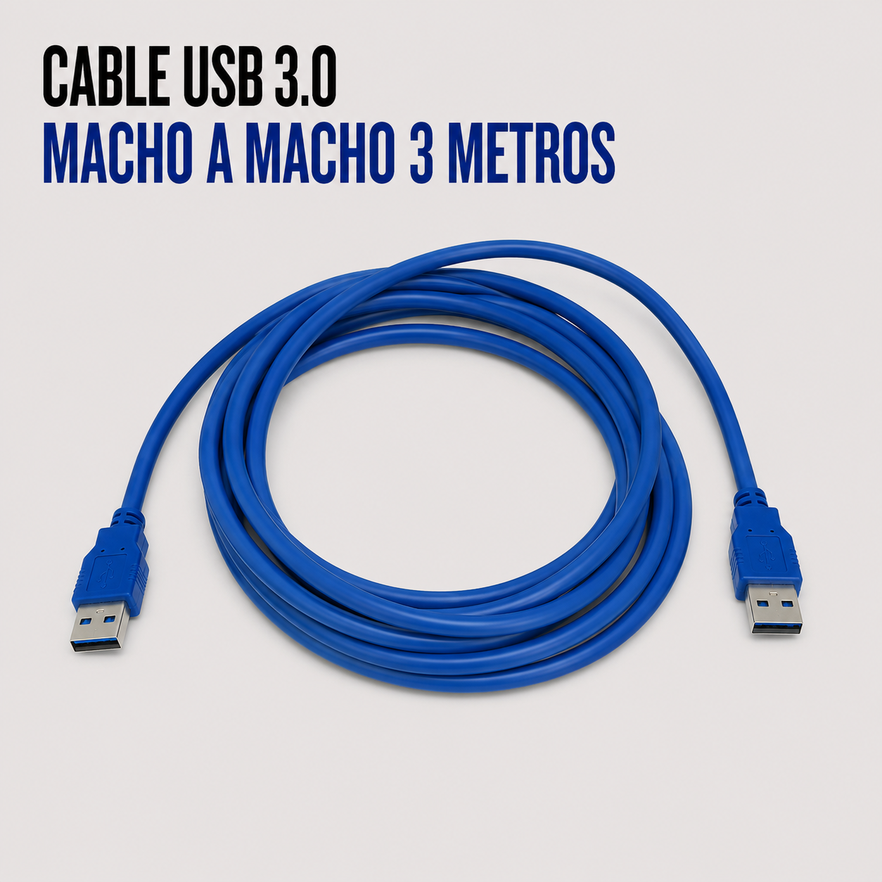 Cable USB 3.0 Macho a Macho – 3 Metros