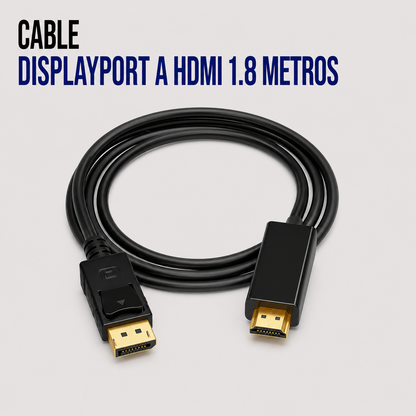 Cable DisplayPort a HDMI – 1.8 Metros