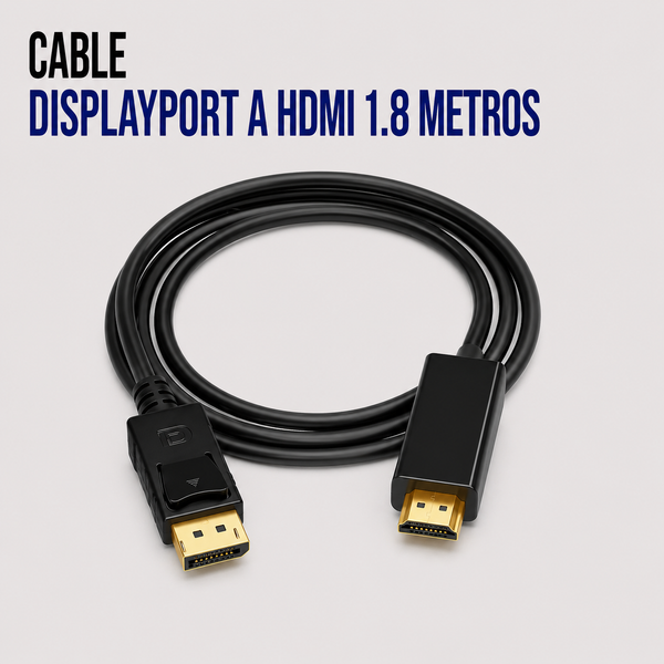 Cable DisplayPort a HDMI – 1.8 Metros
