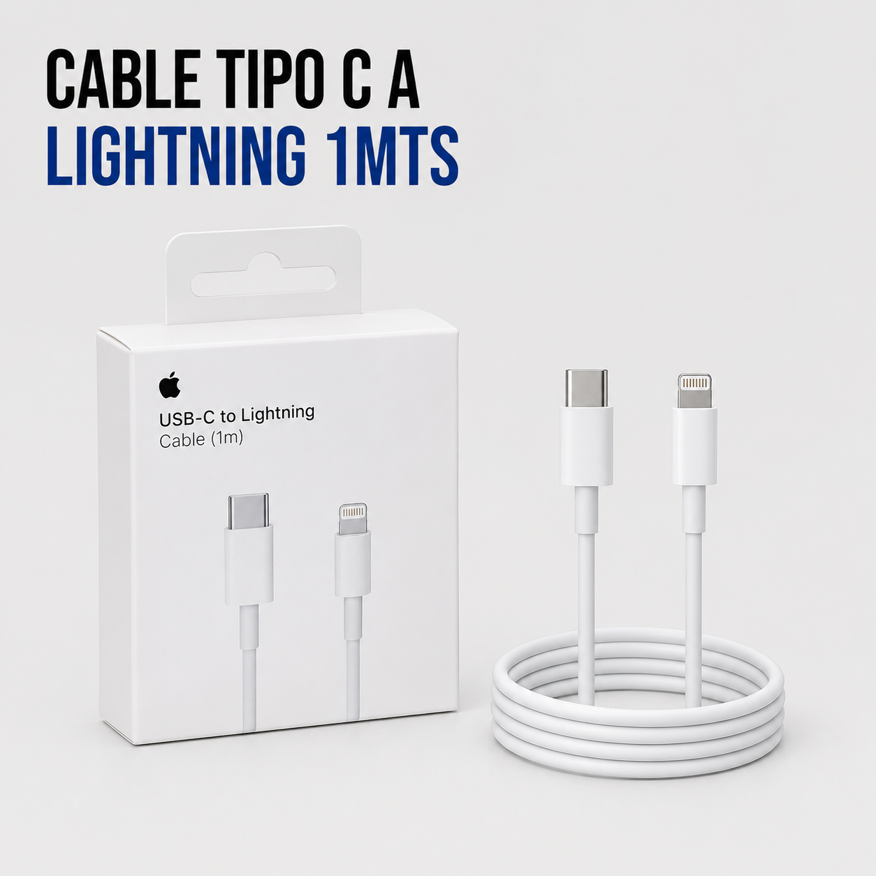 Cable USB Tipo-C a Lightning 1 Metro