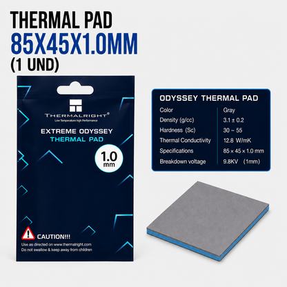 Thermal Pad 85 × 45 × 1.0 mm – Alta Conductividad Térmica