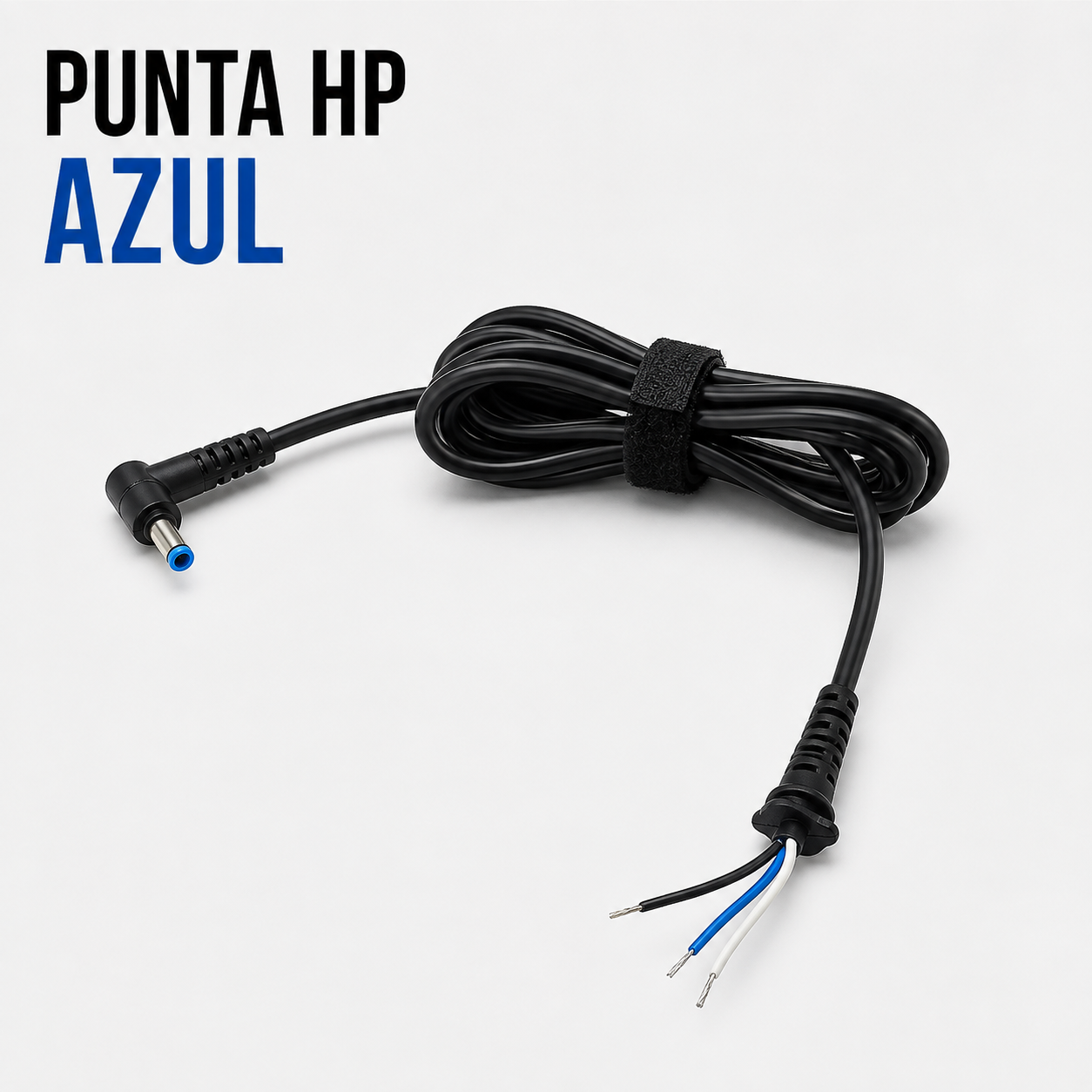 Cable de Repuesto con Punta HP Azul para Cargador de Laptop