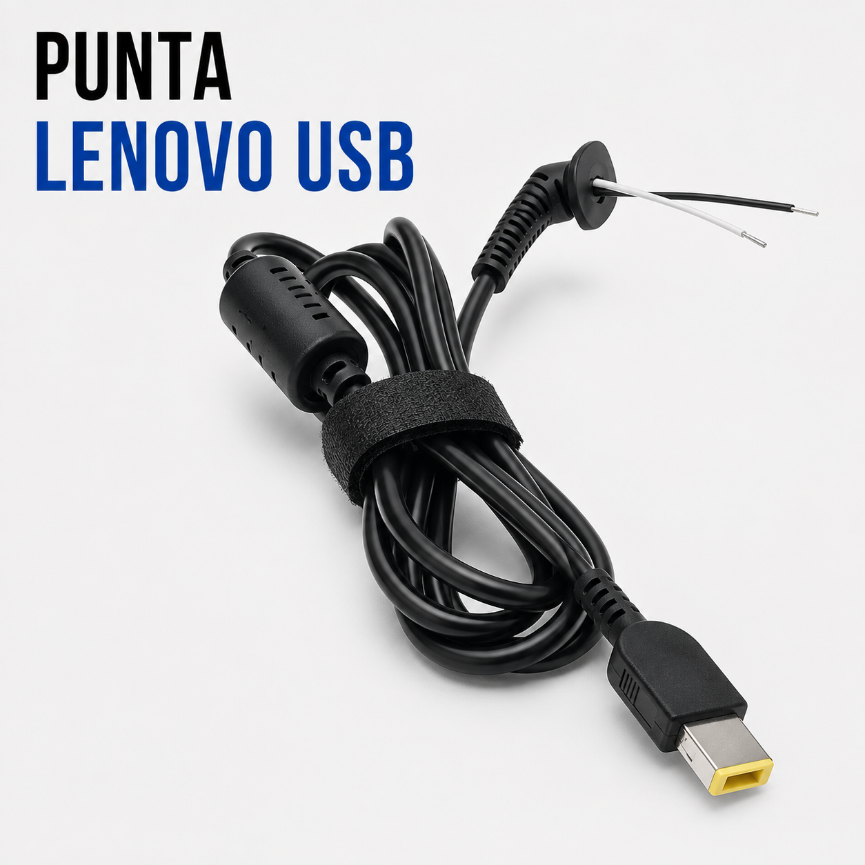 Cable de Repuesto con Punta Lenovo USB (Slim Tip) para Cargador de Laptop