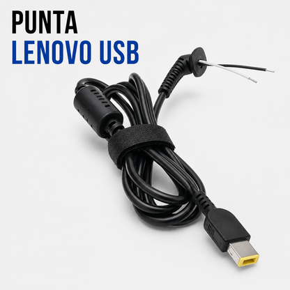 Cable de Repuesto con Punta Lenovo USB (Slim Tip) para Cargador de Laptop