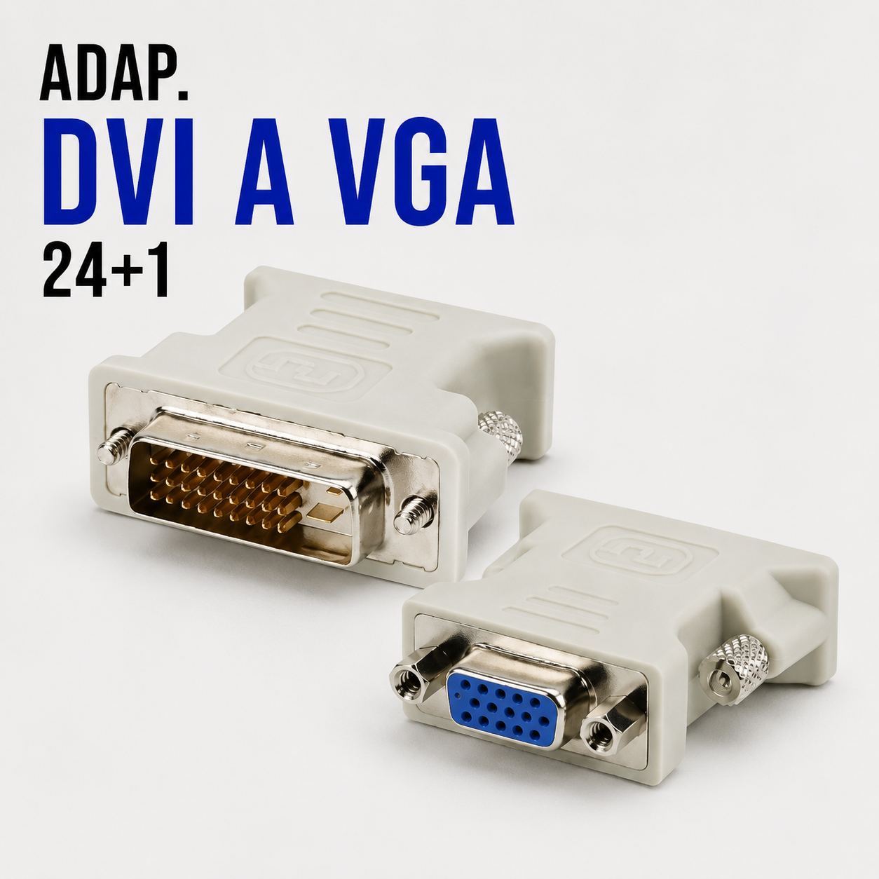 Adaptador DVI 24+1 Macho a VGA Hembra