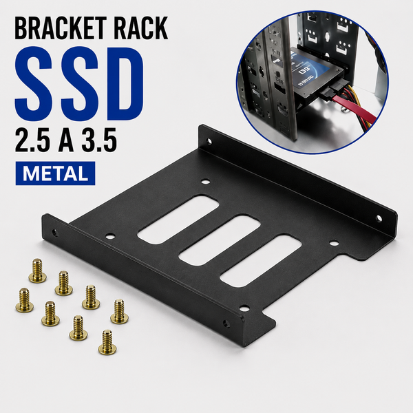 Bracket Metálico para SSD 2.5" a Bahía 3.5"