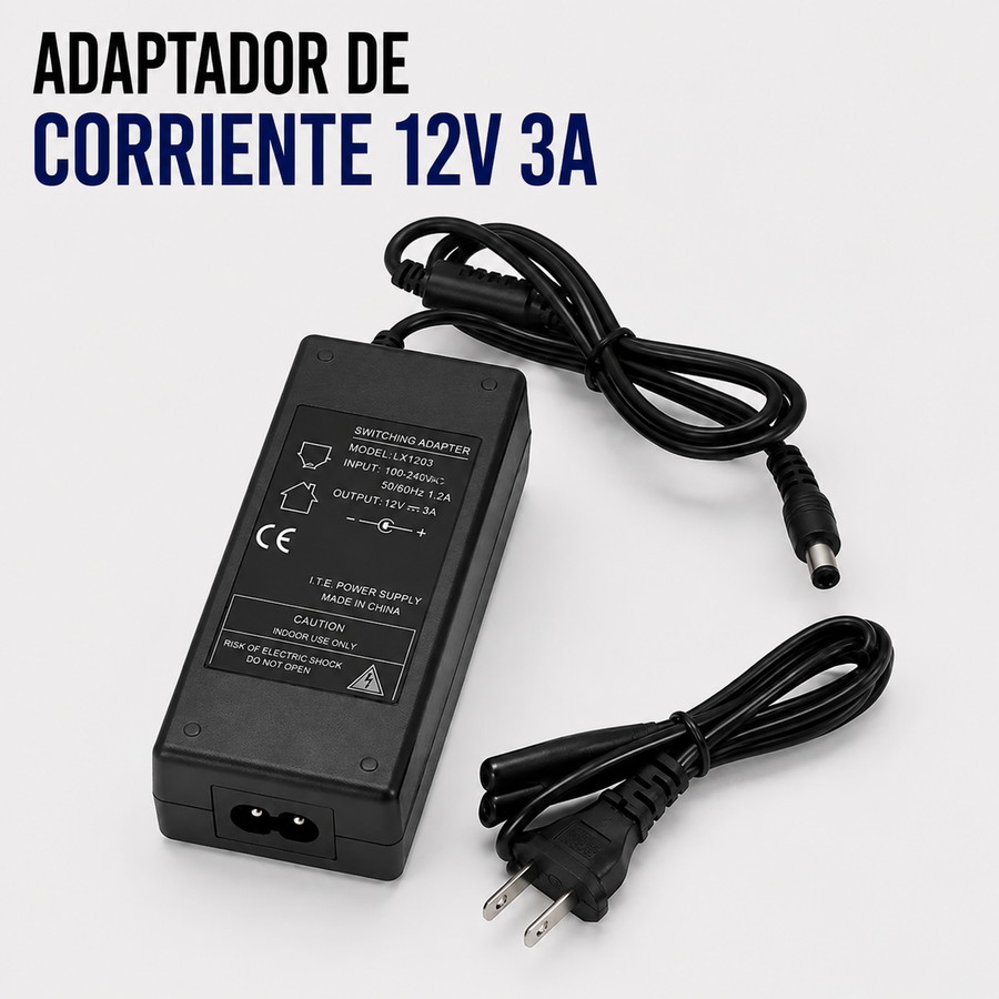 Adaptador de Corriente 12V 3A