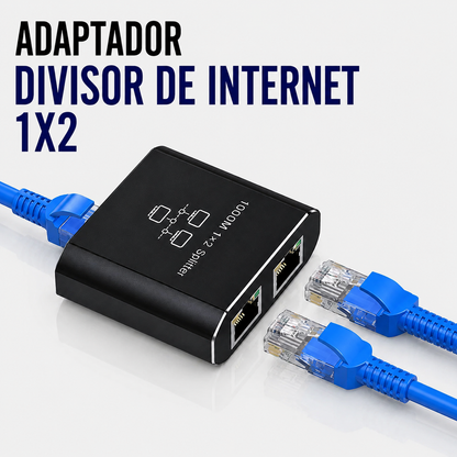 Adaptador Divisor de Internet RJ45 1x2