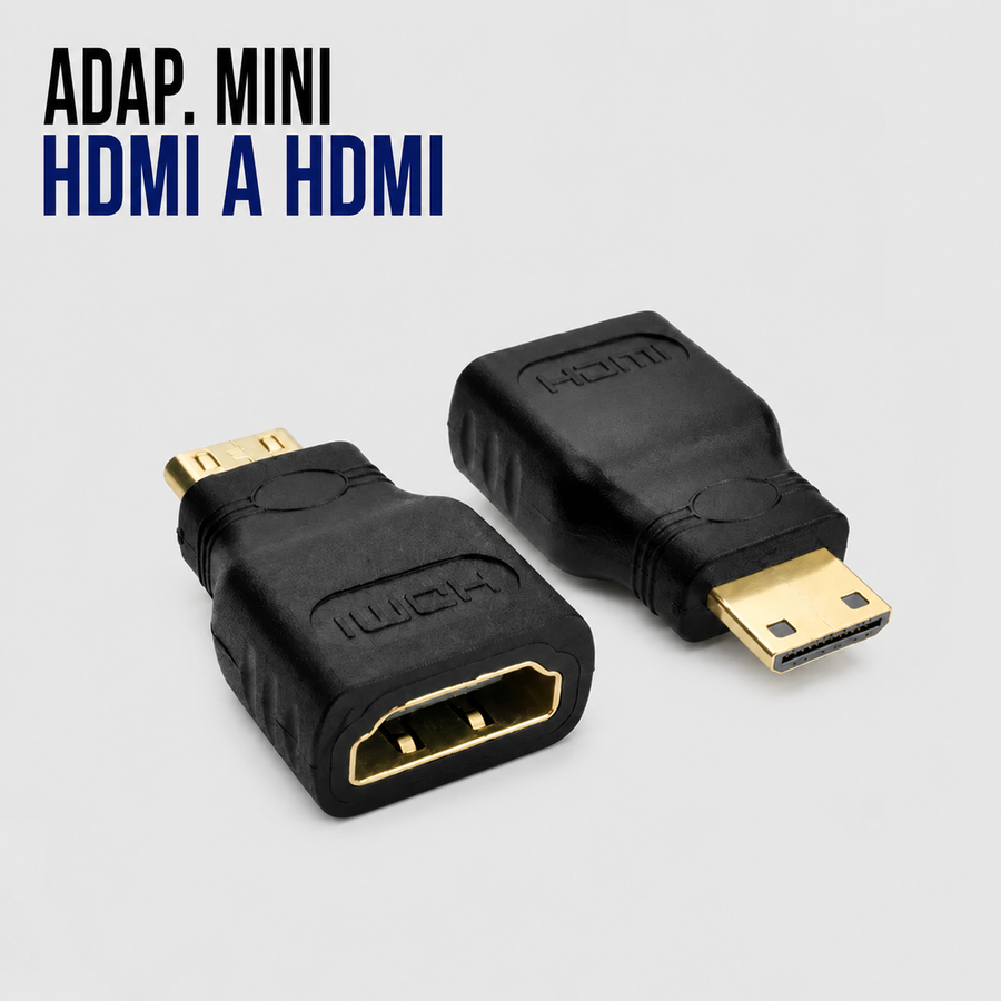 Adaptador Mini HDMI Macho a HDMI Hembra