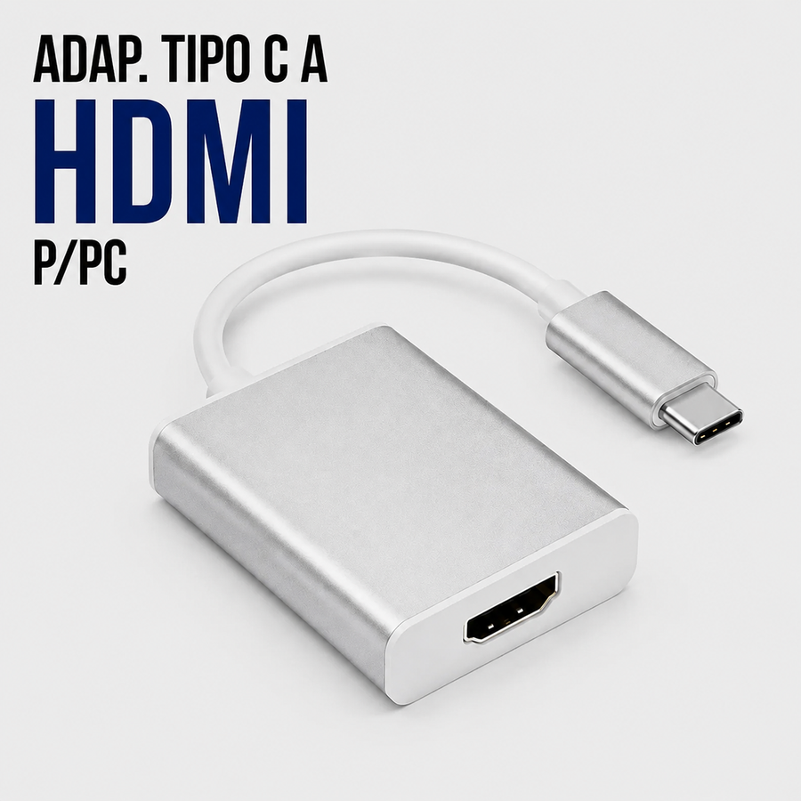 Adaptador USB Tipo-C a HDMI para PC