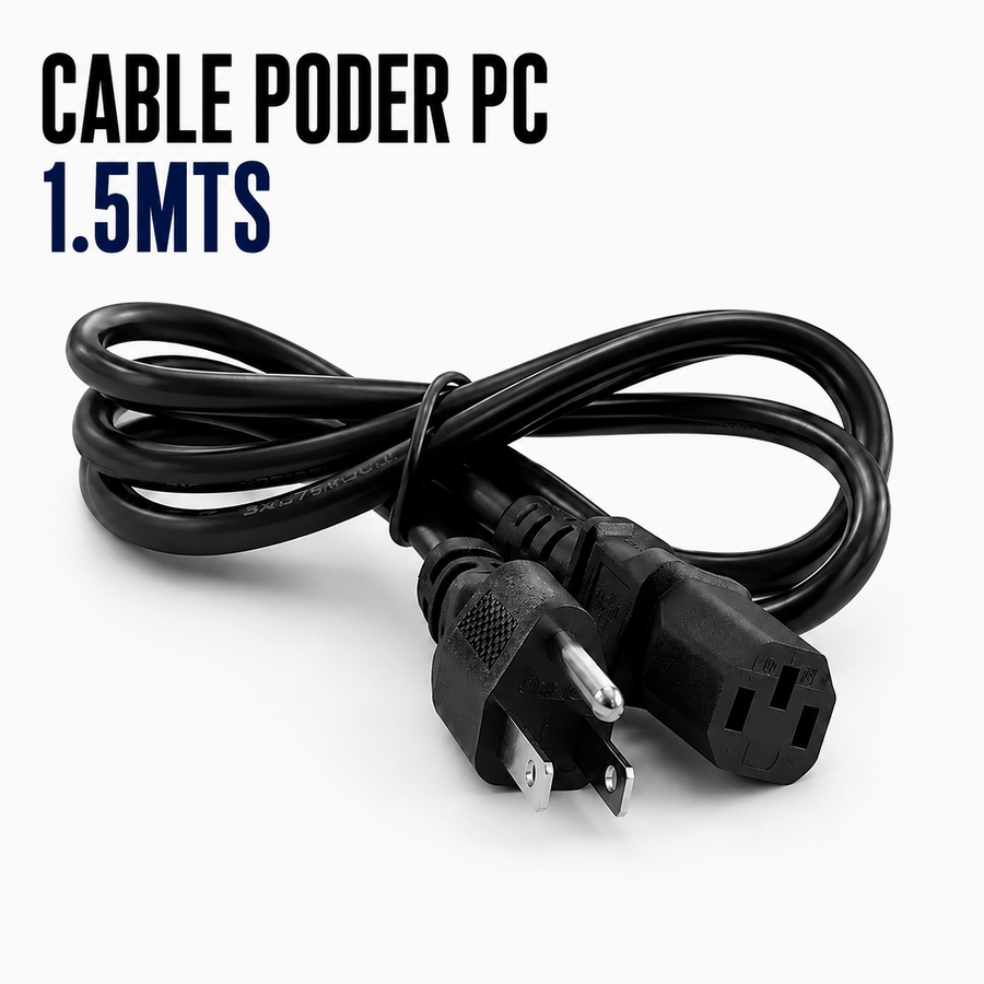 Cable de Poder para PC 1.5 Metros