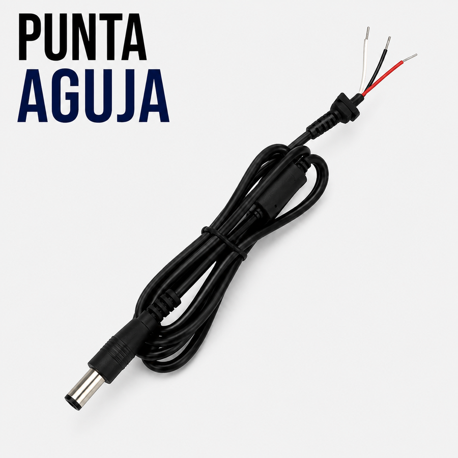 Cable de Repuesto con Punta Aguja para Cargador de Laptop