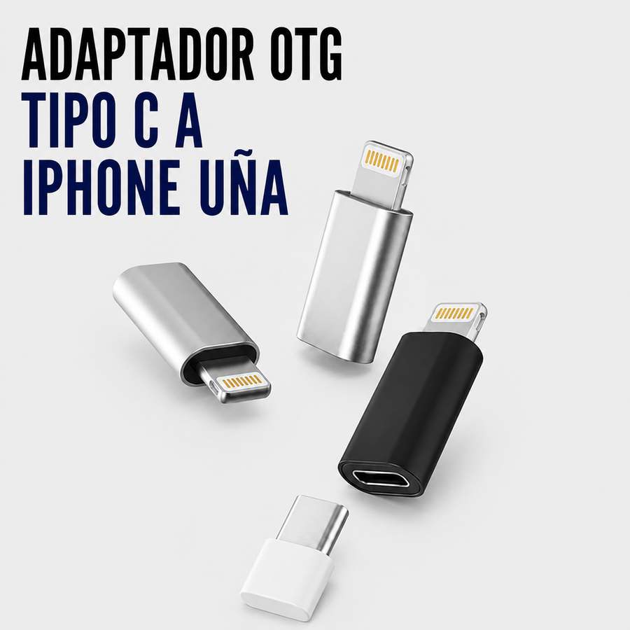 Adaptador OTG USB Tipo-C Hembra a Lightning Macho