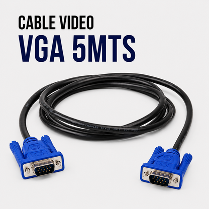 CABLE DE VIDEO VGA 5 Metros