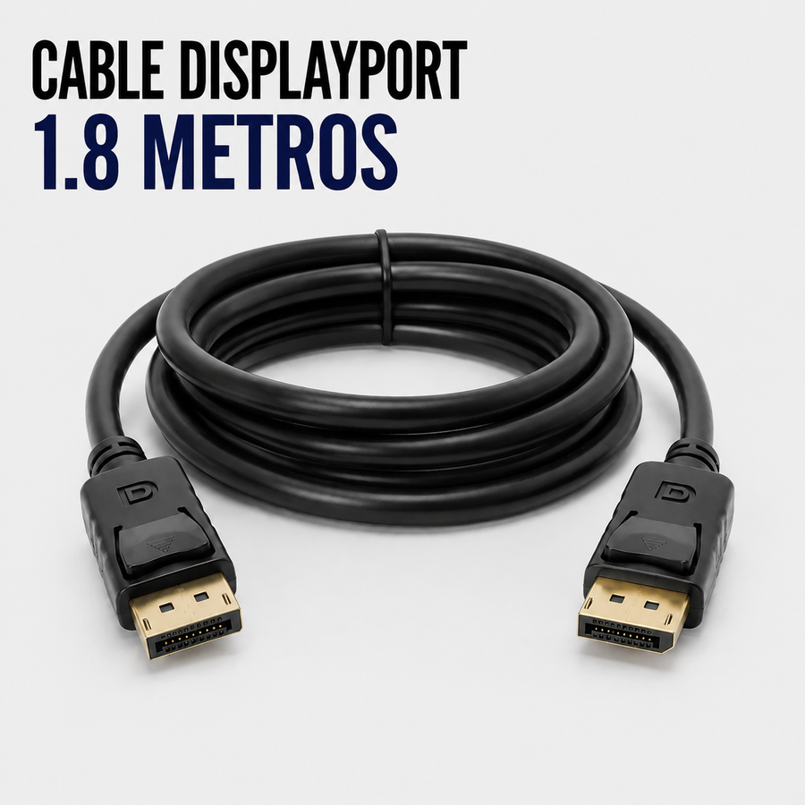 Cable DisplayPort 1.8 Metros