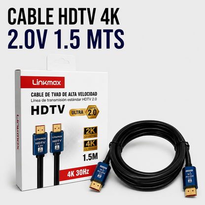 CABLE HDTV 4K HDMI 2.0V – 1.5 Metros
