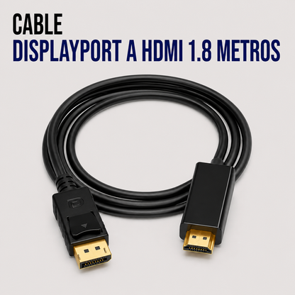 Cable DisplayPort a HDMI – 1.8 Metros