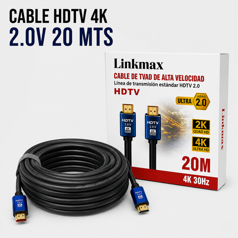 CABLE HDTV 4K HDMI 2.0V – 20 Metros