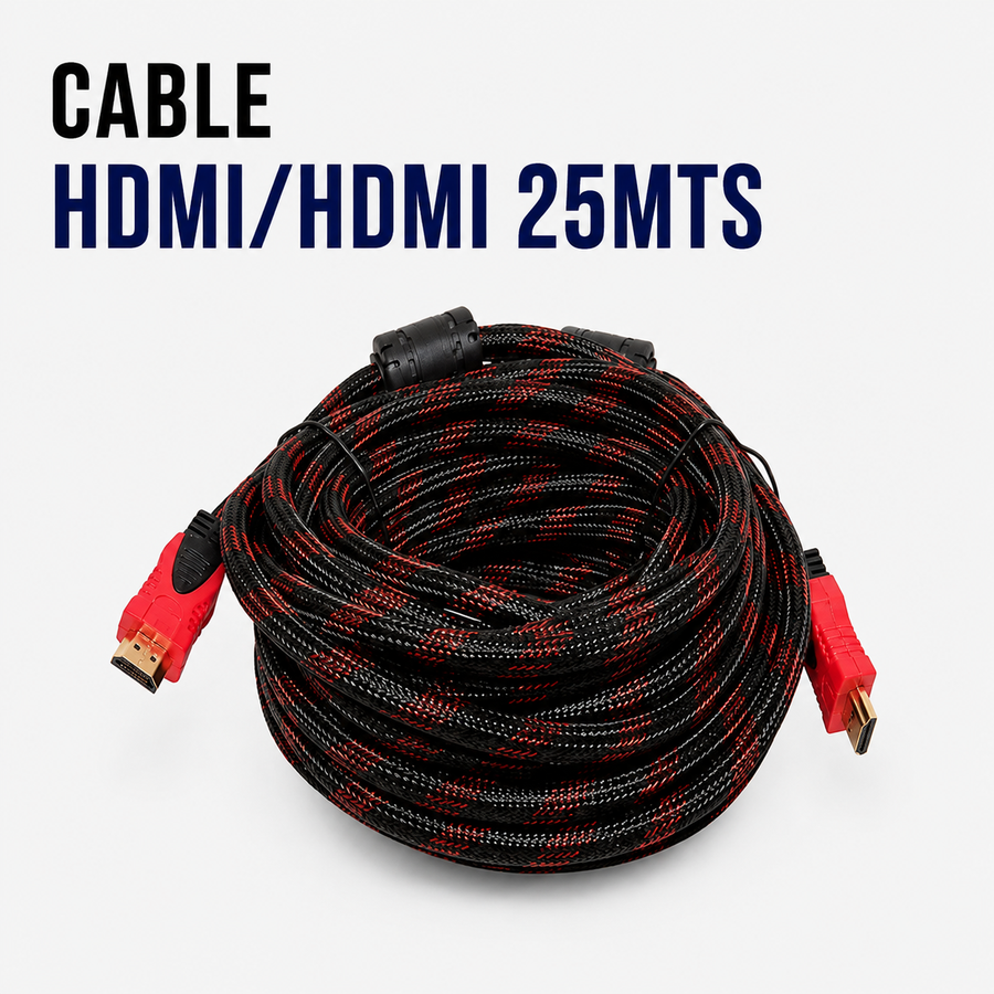 CABLE HDMI 25 Mts ENMALLADO