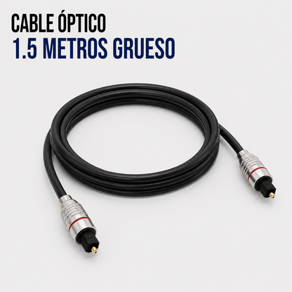 Cable Óptico de Audio TOSLINK 1.5 Metros Grueso