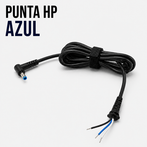 Cable de Repuesto con Punta HP Azul para Cargador de Laptop