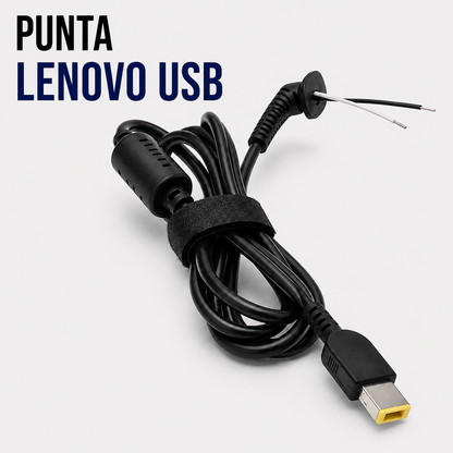 Cable de Repuesto con Punta Lenovo USB (Slim Tip) para Cargador de Laptop