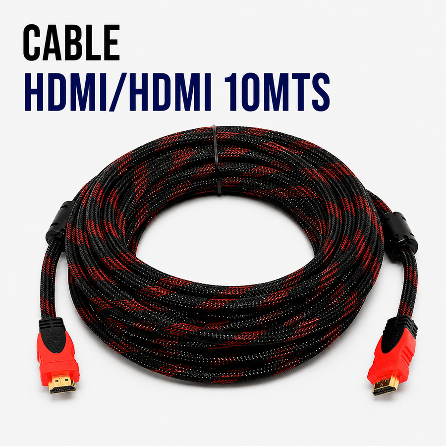 Cable HDMI a HDMI 10 Metros – Alta Velocidad para Audio y Video en Alta Definición