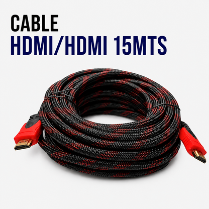 Cable HDMI a HDMI 15 Metros – Alta Velocidad para Audio y Video en Alta Definición