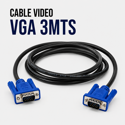 CABLE DE VIDEO VGA 3 Metros