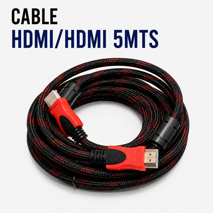 Cable HDMI a HDMI 5 Metros – Alta Velocidad para Audio y Video en Alta Definición