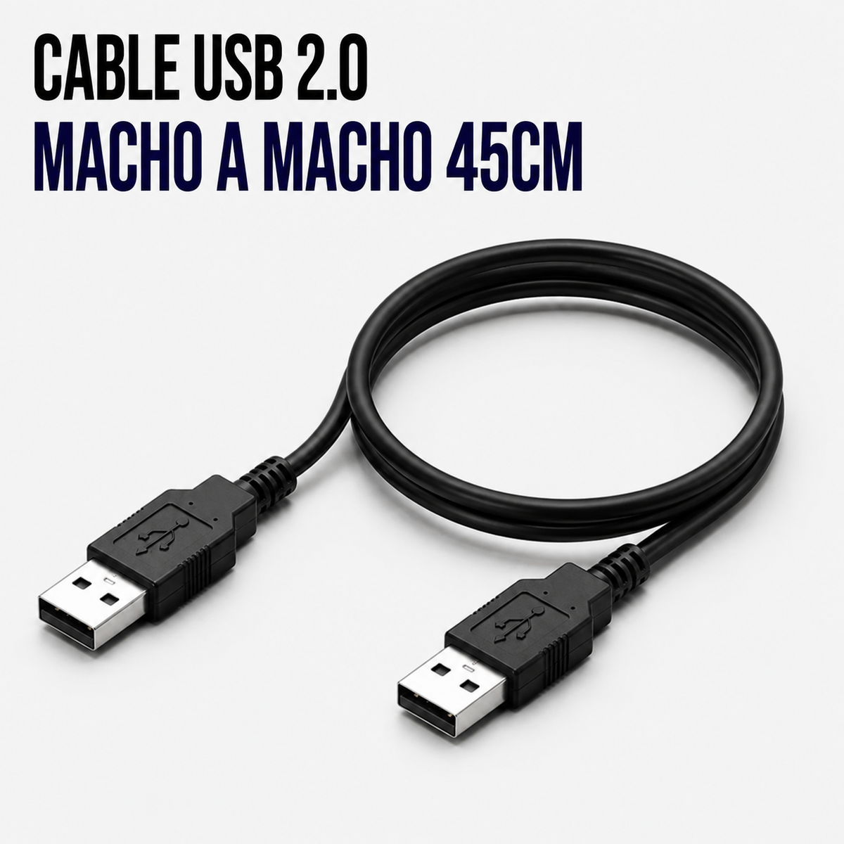 Cable USB 2.0 Macho a Macho – 45 cm