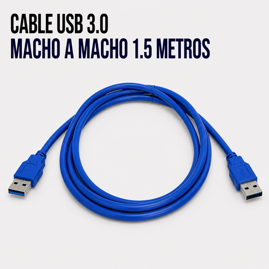 Cable USB 3.0 Macho a Macho – 1.5 Metros