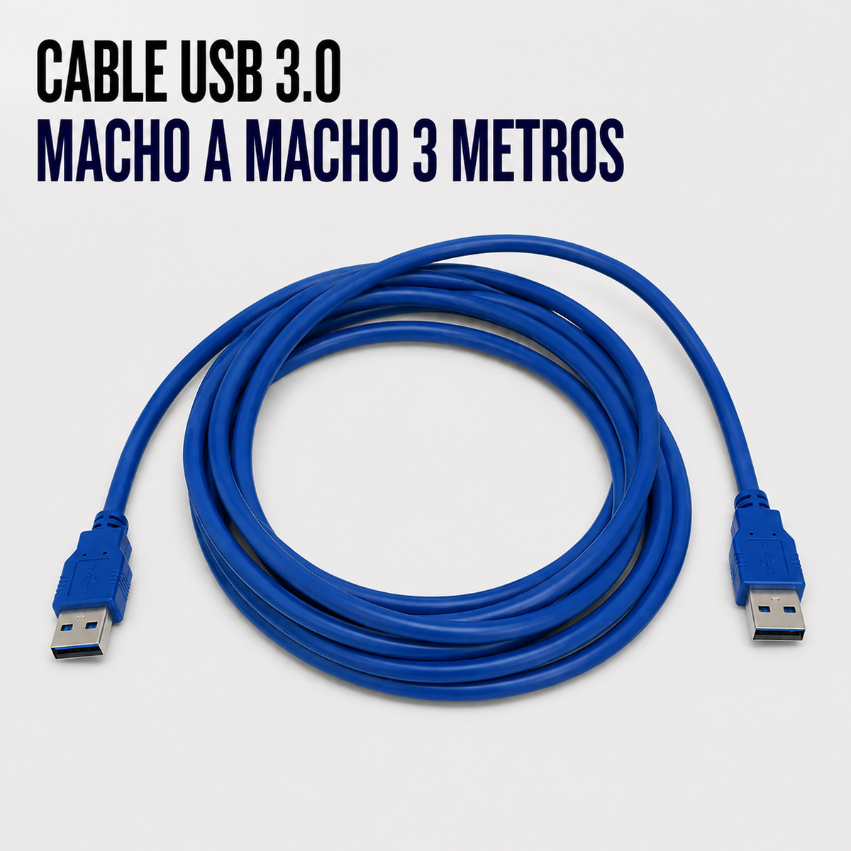 Cable USB 3.0 Macho a Macho – 3 Metros