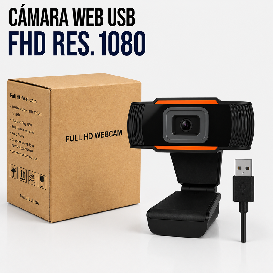Cámara Web USB Full HD 1080p