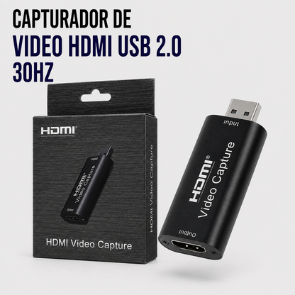 Capturadora de Video HDMI a USB 2.0 – 30 Hz
