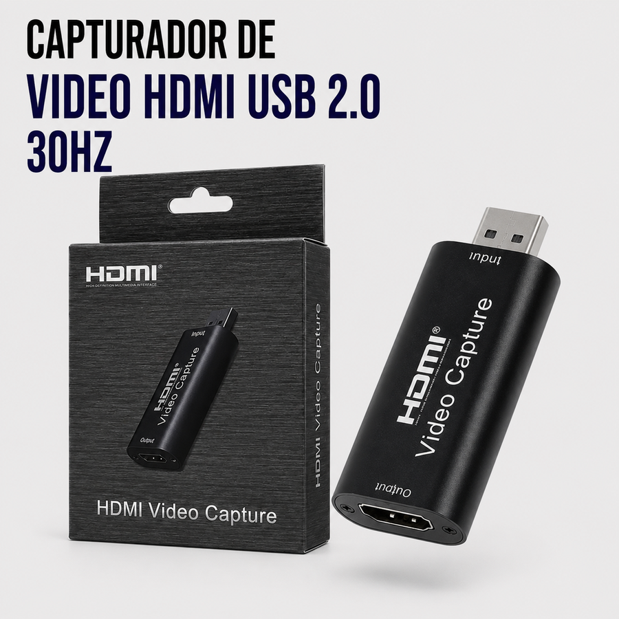 Capturadora de Video HDMI a USB 2.0 – 30 Hz