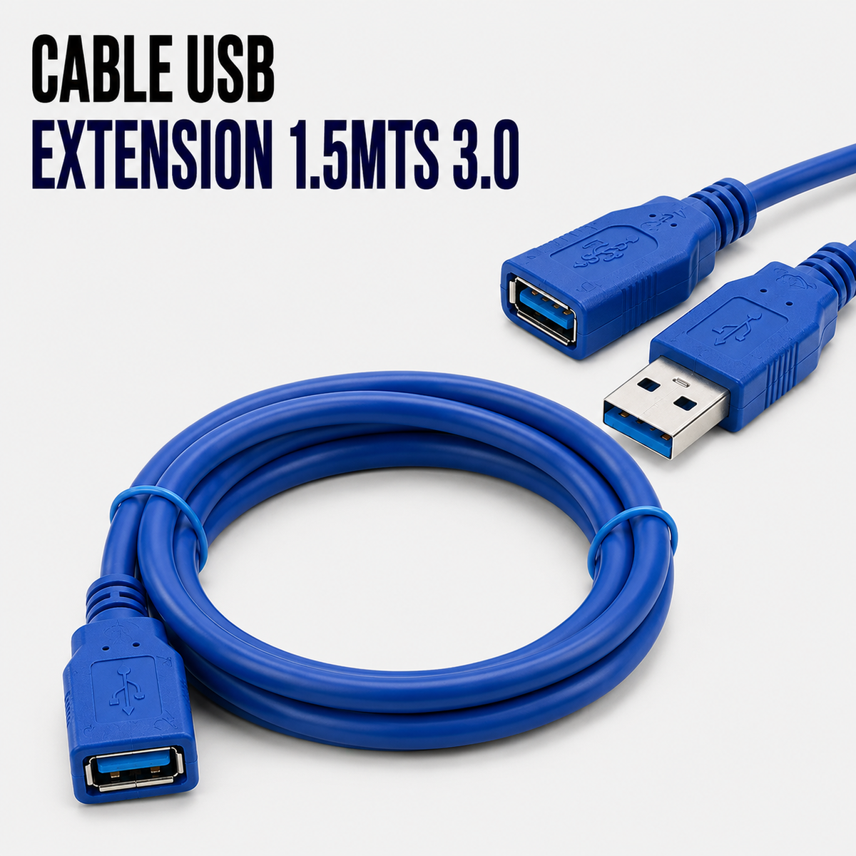 Cable USB Extensión 1.5 Metros USB 3.0