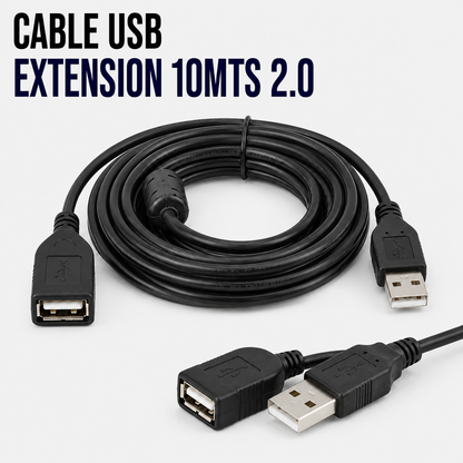 Cable USB Extensión 10 Metros USB 2.0