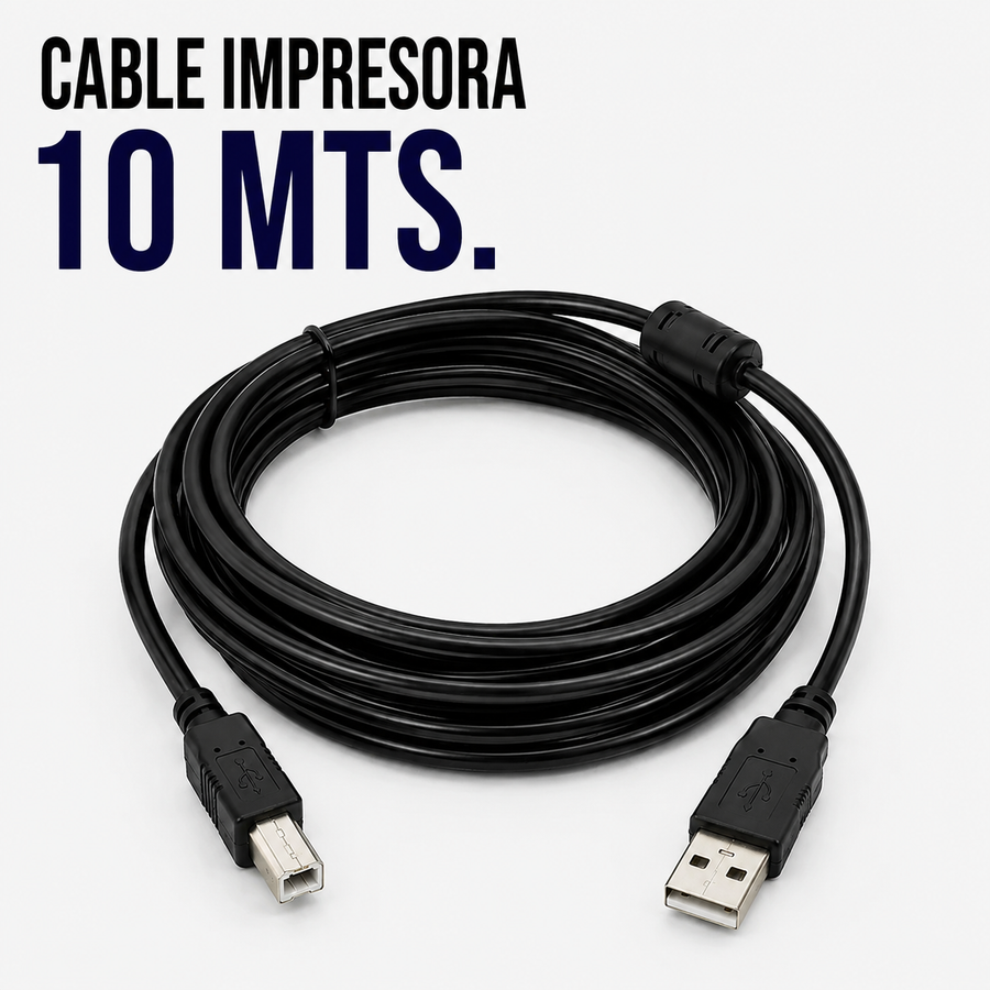CABLE USB PARA IMPRESORA 10 Metros
