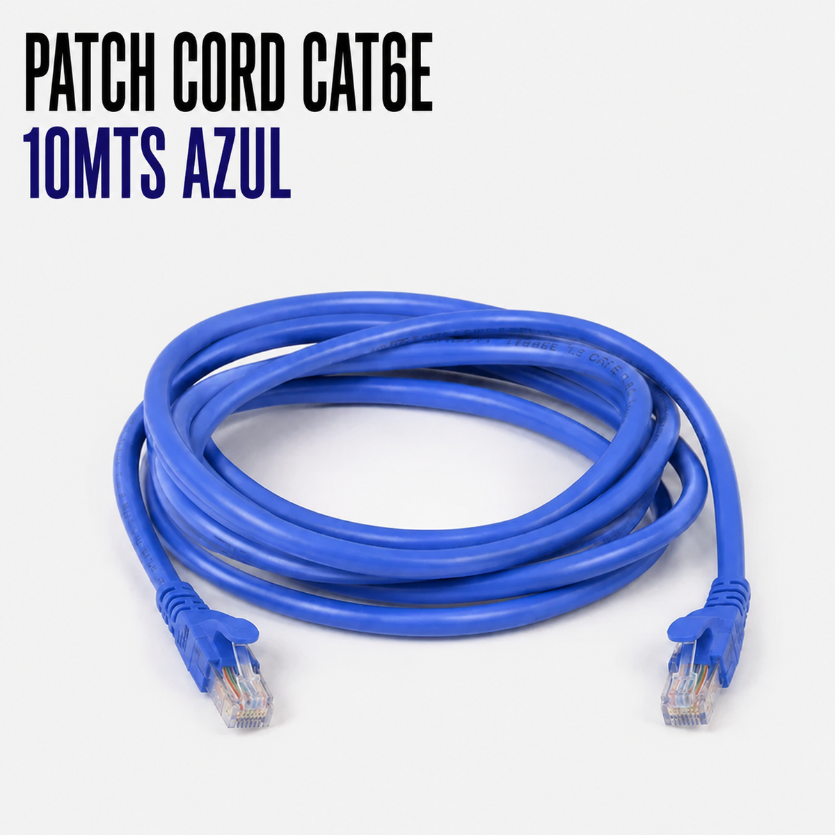 Cable Patch Cord CAT.6 10 Metros Azul