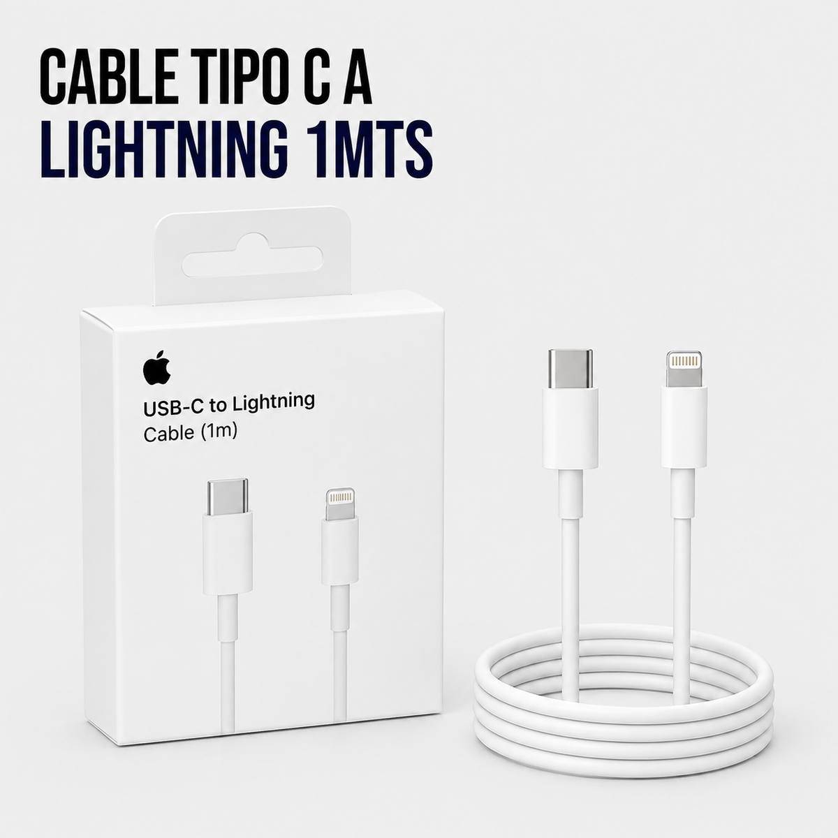 Cable USB Tipo-C a Lightning 1 Metro