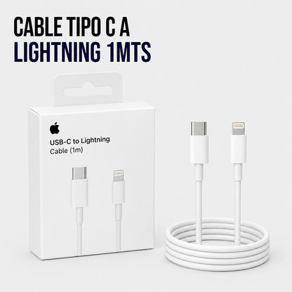 Cable USB Tipo-C a Lightning 1 Metro