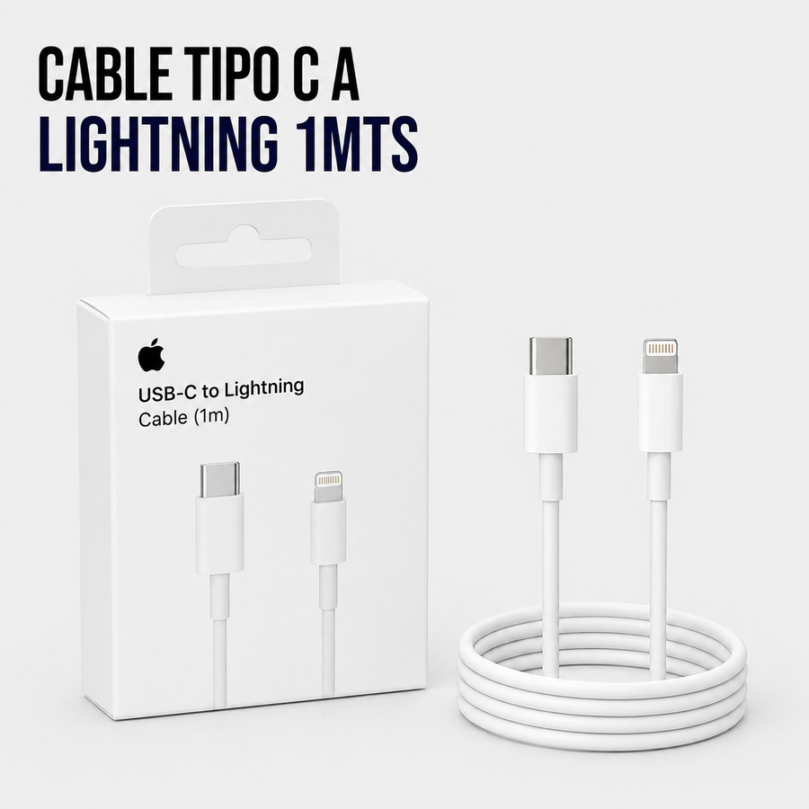 Cable USB Tipo-C a Lightning 1 Metro