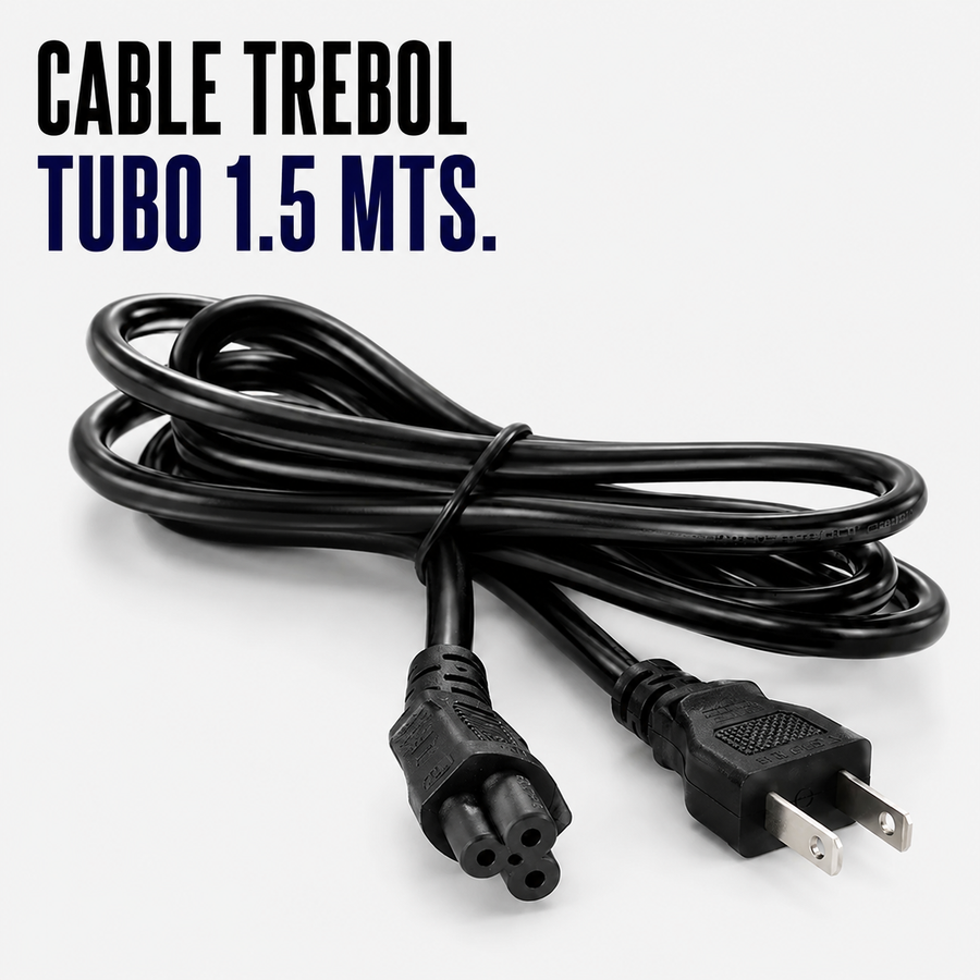 Cable Trébol Tipo Tubo 1.5 Metros