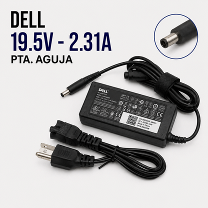 Cargador para Laptop Dell 19.5V 2.31A – Punta Aguja