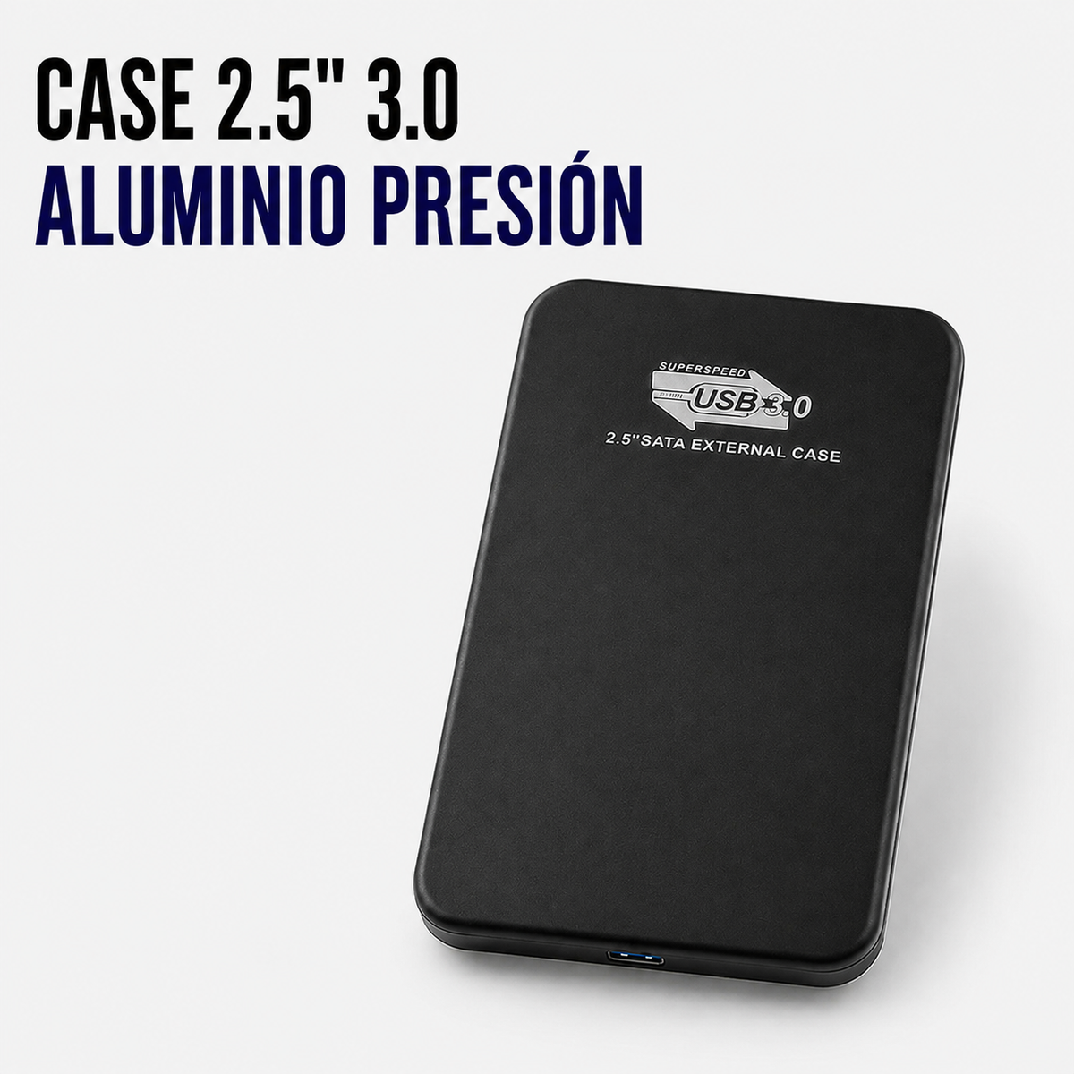 Case para Disco Duro Externo 2.5" USB 3.0 de Aluminio