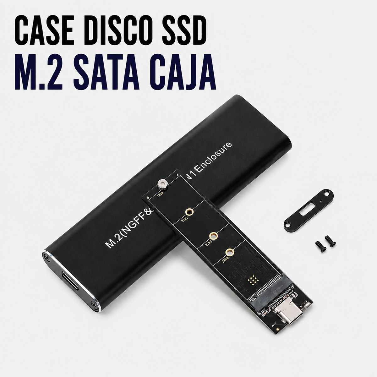 Case para SSD M.2 SATA USB 3.0 de Aluminio